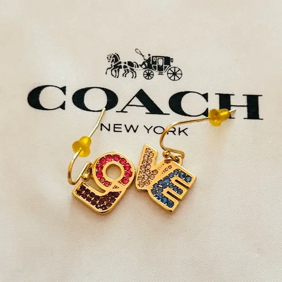 Coach Rainbow Love Earrings - Picture 8 of 12
